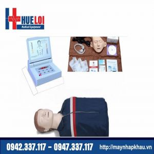 Mô hình thực hành cấp cứu ngừng tuần hoàn nửa người có monitor