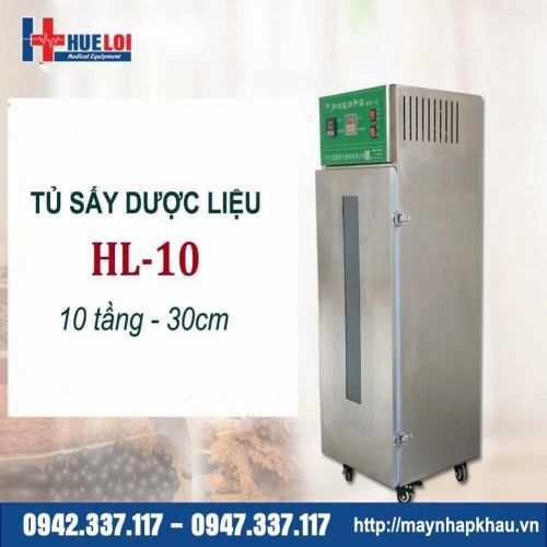 Tủ sấy thuốc bắc 10 tầng 30cm HL-10