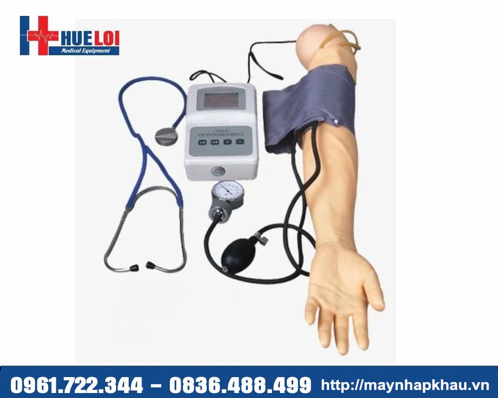 mô hình đo huyết áp và tiêm truyền tĩnh mạch